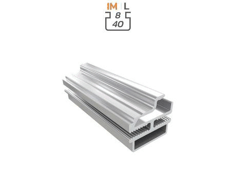 Aluminium profile section, 19x28 mm