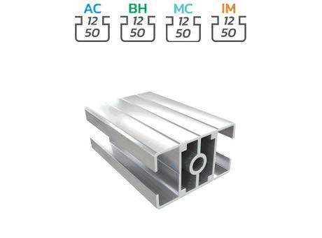Aluminium profile section, 30x50 mm