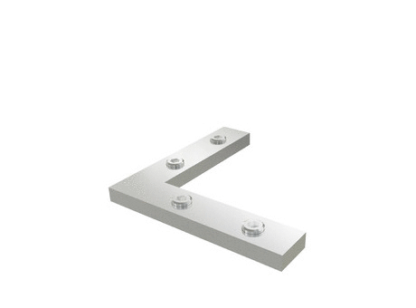 Alusic - Fichiers CAO gratuits - 90° miter connector - TraceParts