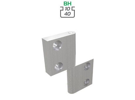 Aluminium hinge