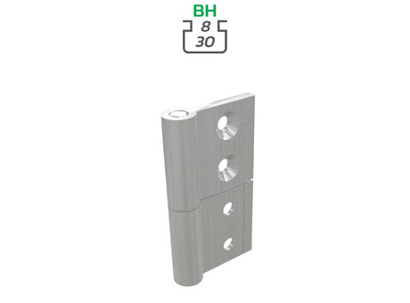 Aluminium hinge