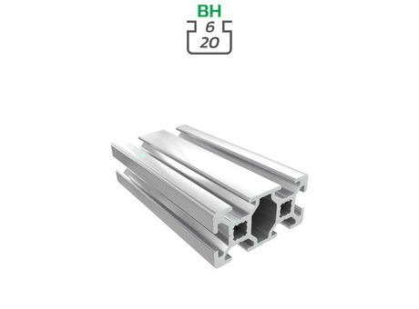 Aluminium profile section, 20x40 mm