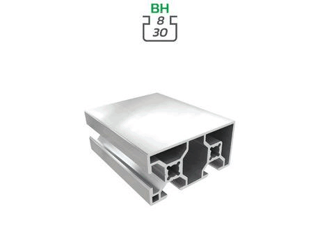 Aluminium profile section, 30x60 mm