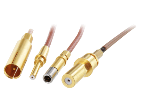 Coaxial contacts Impedance Matched 50Ω, MIL-DTL-38999 Series III, EN3645, EN4165 2M
