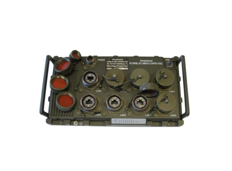 Ethernet Military Switch RJSMLAC-8MG-CAPS