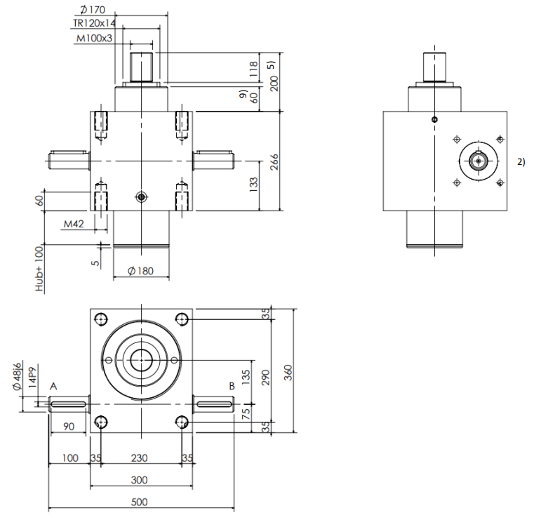 ANT GmbH - Antriebe - Automation - Free CAD models - Screw jack with ...