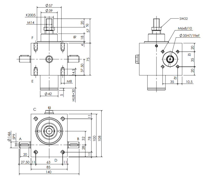 ANT GmbH - Antriebe - Automation - Free CAD models - Screw jack with ...