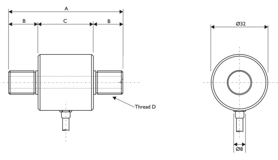 Applied Measurements Limited - Free CAD models - Miniature In-Line Load ...
