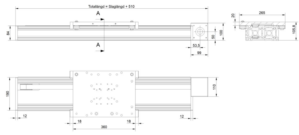 Aratron - Archivos CAD gratuitos - Linear unit, horizontal sliding ...