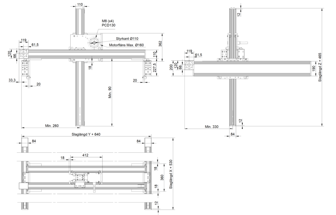 Aratron - Ücretsiz CAD modelleri - 3-axis gantries, balanced design ...