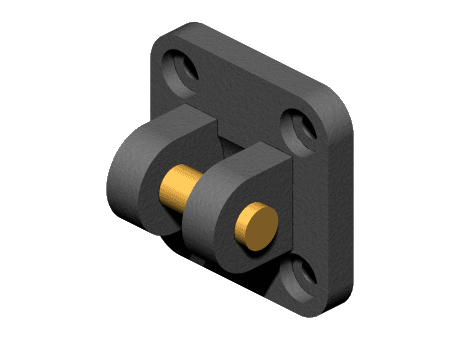 ASCO - Free CAD models - Cap, clevis for spherical eye or clevis ...