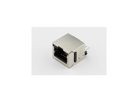 Modular female THT 08poles pitch 1,27mm RJ45 1,5A 45° Entry shielded