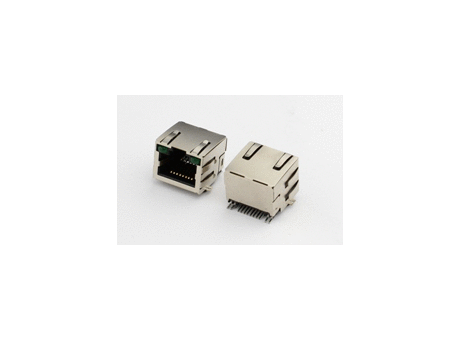 Modular female SMT 08poles pitch 1,02mm RJ45 1,5A right angle