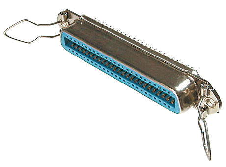 Centronics, female, with solder cups
