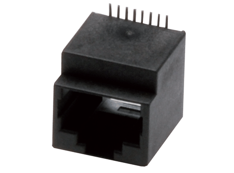 Modular Jacks, top-entry, unshielded, 4 - 8 contacts, SMD