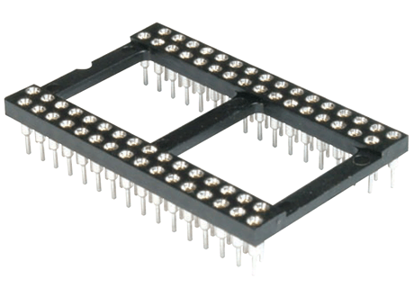 IC-socket, machined pins, pitch 1.778mm