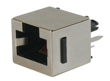 Modular Jacks, top-entry, 8 contacts, shielded