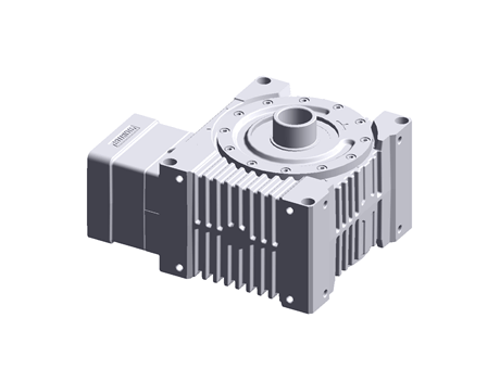HP- worm gear unit a=100 with clamp connection with motor flange
