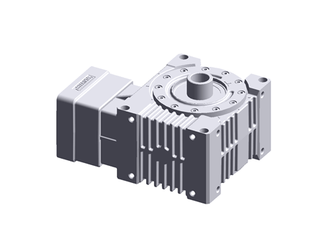 HP- worm gear unit a=80 with clamp connection with motor flange