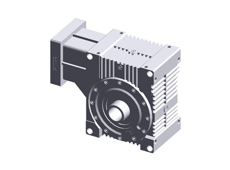HP- worm gear unit a=125 with clamp connection with motor flange