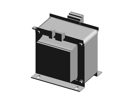 AutomationDirect - 免费 CAD 模型 - BLOCK control transformer, open core, 3. ...