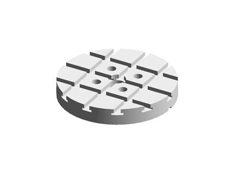 Vertical Circular Base Plate (Model-Z1410)