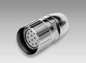 Female connector M23, 12-pin, less cable