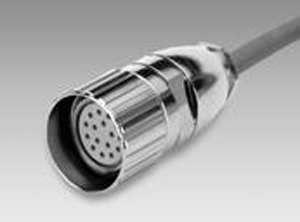 Female connector M23, 16-pin, 2 m cable