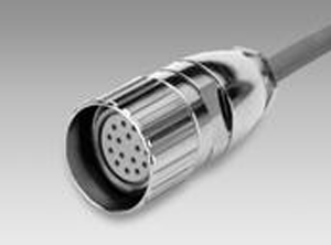 Female connector M23, 16-pin, 10 m cable