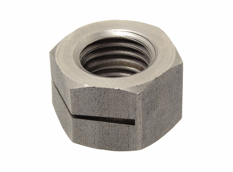 415615 ECROU HEXAGONAL FENDU AUTOFREINÉ TOUT MÉTAL HFR INOX A4 - NF E 25-411