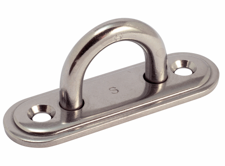 231993 PONTET SOUDÉ SUR PLATINE OBLONGUE EMBOUTIE - INOX A2