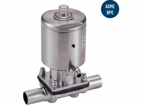 8060 VANNE À MEMBRANE PNEUMATIQUE TOUT INOX BW