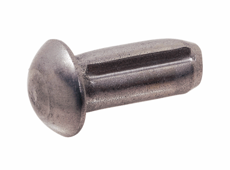 219714 CLOU CANNELÉ TÊTE RONDE INOX A1 - DIN 1476 - ISO 8746