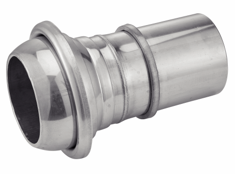 BENE INOX - Free CAD models - Male spherical coupling with smooth hose ...