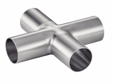 Model Refined Inox BENE INOX - Free CAD models - Equal cross with straight ends ...