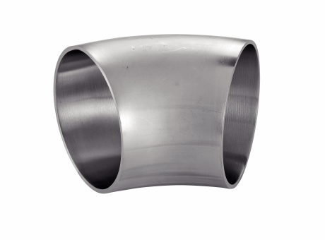 Model Refined Inox BENE INOX - Free CAD models - 45° satin polished bend - Stainless steel ...