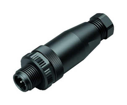 M12 Male cable connector, Contacts: 5, 4.0-6.0 mm, unshielded, screw clamp, IP67