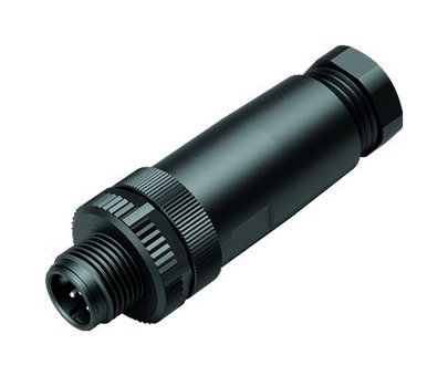 M12 Male cable connector, Contacts: 5, 6.0-8.0 mm, unshielded, screw clamp, IP67