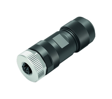 M12 Female cable connector, Contacts: 4, 8.0-13.0 mm, unshielded, screw clamp, IP67, UL, M12x1.0