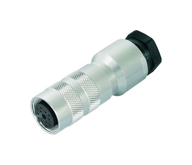 M16 Conector de cable hembra, Número de contactos: 19 (19-a), 8,0-10,0 mm, blindable, soldadura, IP67, UL