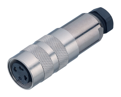 M16 Conector de cable hembra, Número de contactos: 14 (14-b), 4,0-6,0 mm, blindable, soldadura, IP67, UL