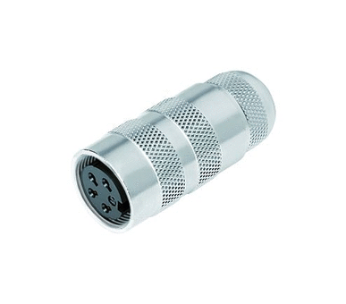 M16 Conector de cable hembra, Número de contactos: 19 (19-a), 4,1-7,8 mm, sin blindaje, soldadura, IP67, UL, Versión corta