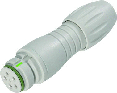 Snap-In IP67 (miniature) female cable connector, Contacts: 12, 6.0 - 8.0 mm, unshielded, solder, IP67