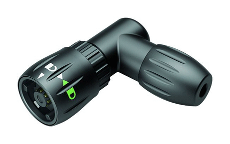 Bayonet Male angled connector, Contacts: 8, 2.5-4.0 mm, unshielded, solder, IP67