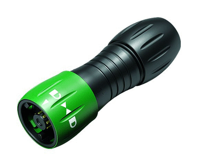 Bayonet Male cable connector, Contacts: 8, 2.5-4.0 mm, unshielded, solder, IP67