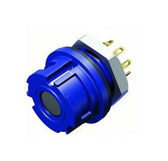 Bayonet Female panel mount connector, Contacts: 8, unshielded, solder, IP67