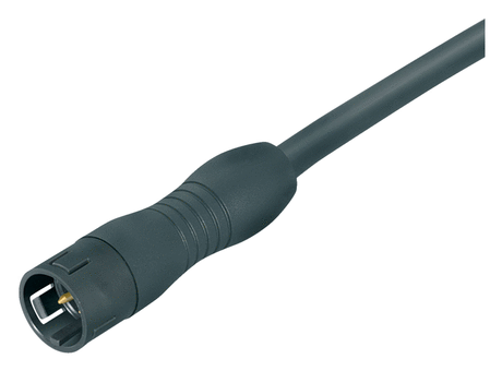 Snap-In Male cable connector, Contacts: 3, moulded on the cable, VDE, 2 m