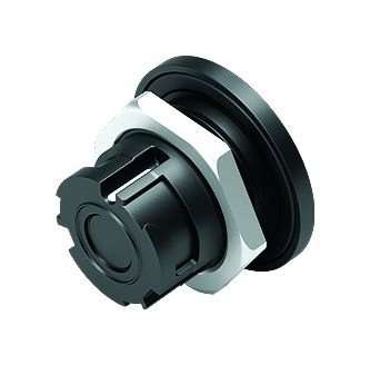 Bayonet Female panel mount connector, Contacts: 8, unshielded, solder, IP67 when unplugged as well, Front mounting
