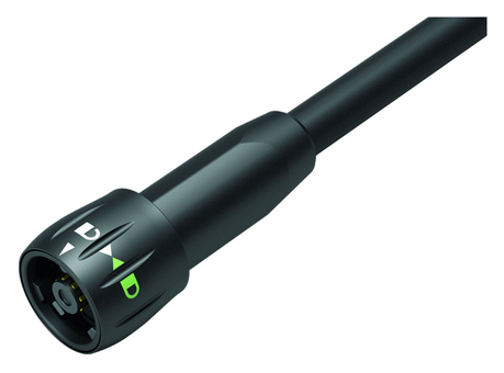 Bayonet Male cable connector, Contacts: 8, unshielded, solder, IP67, PUR, black, 8 x 0.25 mm², 2 m