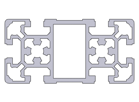 Strut profiles with a 10mm groove, 50mm